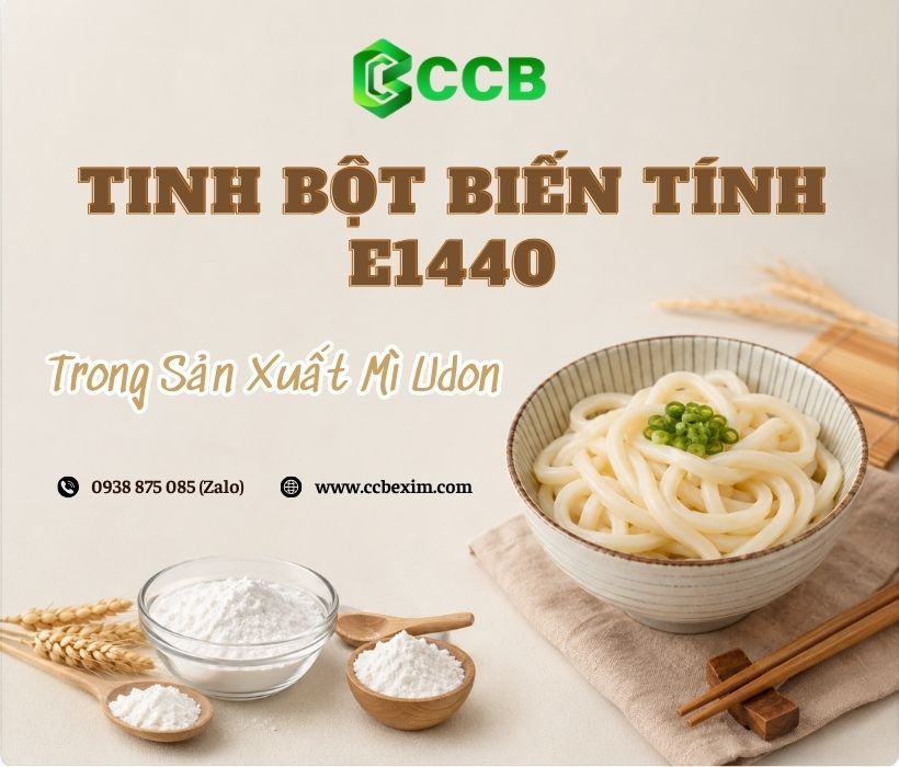 Ứng Dụng Tinh Bột Biến Tính E1440 Trong Sản Xuất Mì Udon
